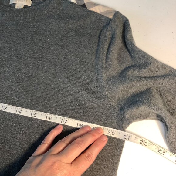 ✨ Burberry Brit Women’s Top – Size M – Gray w/ Shoulder Details – Soft + Chic - Picture 7 of 13